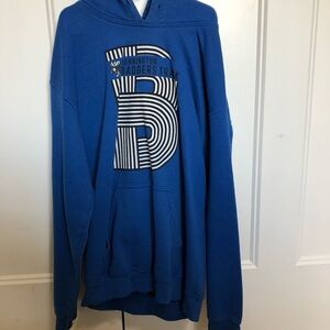 Blue bennington Badgers Track Hoodie